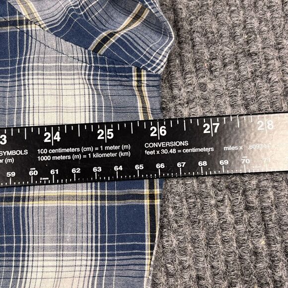 VTG Wrangler Shirt Mens XL Western Fashion Blue Plaid Pearl Snaps Cowboy‎ Rodeo - Picture 13 of 16